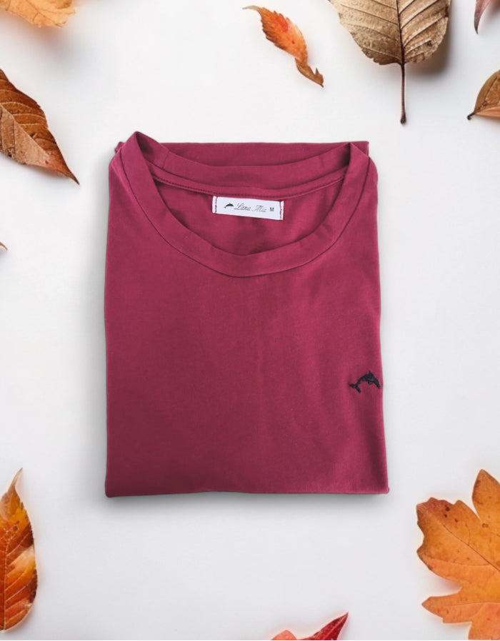 Camiseta roble - Color vinotinto